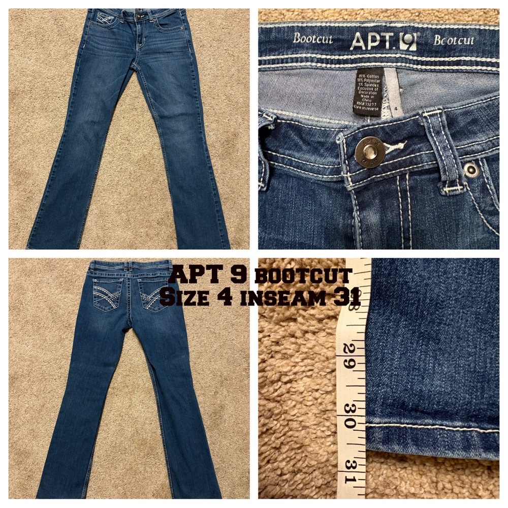 Apt. 9 Women's Bootcut Jeans - Dark Blue
